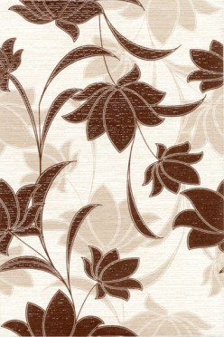 фото Вставка Laura Flowers шоколадный 20x30  бежевый цвет, современный стиль от Terracotta (Россия)