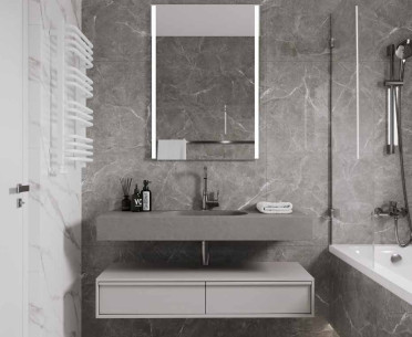 Плитка STONE COOL GREY от Ceradim (Индия) в интерьере, стиль: современный