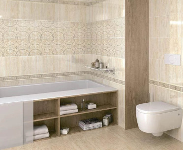 Плитка ТРАВЕРТИН от Kerama Marazzi (Россия) в интерьере, стиль: античный, классический