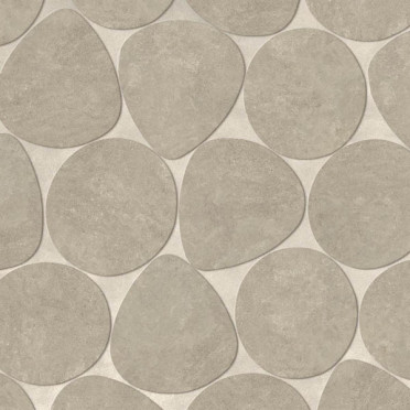 фото Мозаика Boost Icor Oyster Pebble A+B 20mm (AYZ4) 59.5x59.5  коричневый цвет, ар деко, романтизм, средиземноморский стиль от Atlas Concorde (Италия)
