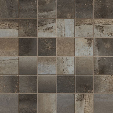 фото Мозаика MIX STEELWALK METAL RETT/LAPP ( 36PZ ) 29.6x29.6  коричневый цвет, классический, лофт, современный стиль от Ascot Ceramiche (Италия)