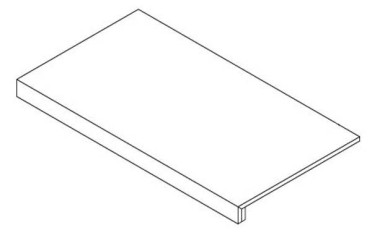 фото Фронтальная ступень Boost Mineral Tarmac Scalino (AIJQ) 33x60  черный цвет, классический, лофт, современный, средиземноморский стиль от Atlas Concorde (Италия)