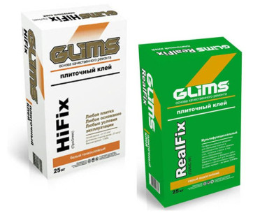 Плитка Клей для плитки Glims от Glims (Россия) в интерьере, 