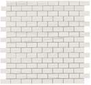 Мозаика керамогранит Marvel Stone Bianco D. Mosaico Lapp. Burattato (AS31)