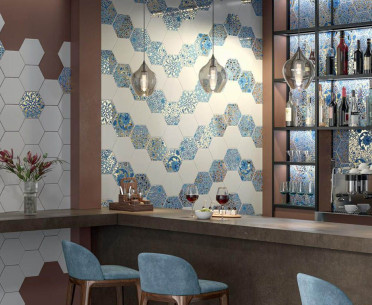 Плитка ТАЛЬЯ от Kerama Marazzi (Россия) в интерьере, стиль: ар деко, восточный