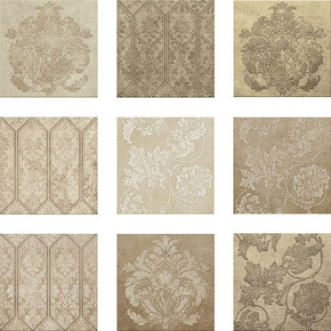 фото Настенная плитка DEC KINGSTONE BEIGE 25x25  бежевый цвет, романтизм, современный стиль от Alaplana (Испания)