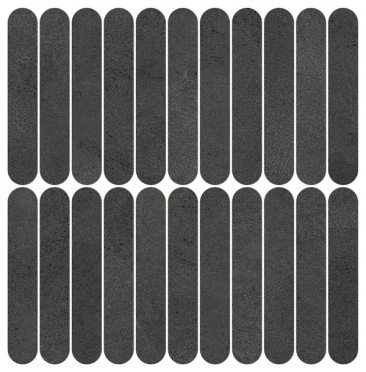 фото Мозаика Boost Expression Carbon Mosaico Ellipse (AYY7) 37x37.8  черный цвет, модерн, романтизм, современный стиль от Atlas Concorde (Италия)