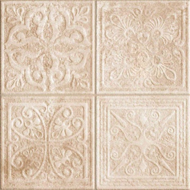 фото Керамогранит REIMS R0237 REIMS BEIGE DECOR 44.2x44.2  бежевый цвет, античный, современный, средиземноморский стиль от Realonda Ceramica (Испания)