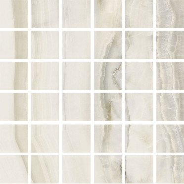 фото Мозаика AESTHETICA MOSAICO HEGEL 6MM NAT/RETT 5X5 (79142) 30x30  белый цвет, классический стиль от AVA Ceramica (Италия)