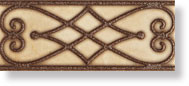 фото Бордюр  NAVONA LISTELLO MIDDLE AGE BEIGE 6x15  бежевый цвет, античный, кантри, классический, рустика стиль от Vallelunga Ceramica (Италия)