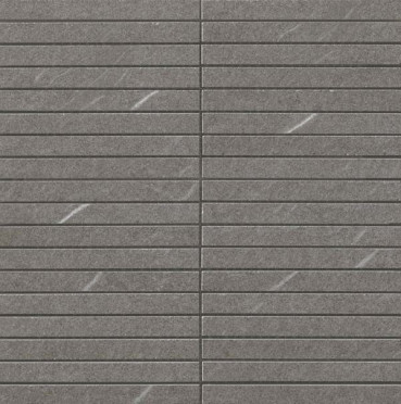 фото Мозаика керамогранит Marvel Stone Cardoso Elegant Mosaico Bacchetta (AS4H) 30x30  серый цвет, классический, романтизм, современный, черно-белый стиль от Atlas Concorde (Италия)