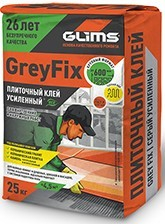 Клей для керамогранита GLIMS GreyFix Клей для керамогранита (25 кг)