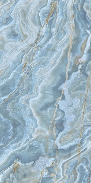 фото Керамогранит ONICE IRIDE COBALTO LAPP/RETT (173045) 80x160  синий цвет, классический, современный стиль от AVA Ceramica (Италия)