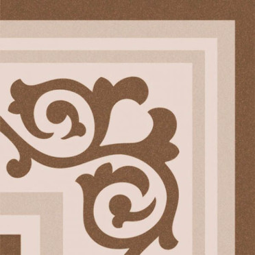 фото Напольная плитка Anastasia CORNER Brown 20x20  коричневый цвет, ар деко, кэжуал, ретро стиль от Cas Ceramica (Испания)