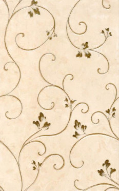 фото Вставка Kamelia Gold 25x40  бежевый цвет, романтизм, современный стиль от Terracotta (Россия)