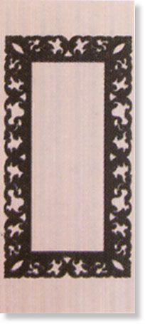 фото Декор DEC.SCARLATTI CORNICE A SU ROSA 25x60  розовый цвет, от Vallelunga Ceramica (Италия)