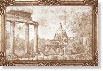 фото Панно PANNELLO ROMA ANTICA S/3 96.3x64.2 от Vallelunga Ceramica (Италия)