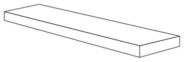 фото Угловая ступень CROSSROAD WOOD ANG.TOP DX COAL RET правая 32x120x4.5  черный цвет, кантри, классический, современный, средиземноморский стиль от ABK Ceramiche (Италия)