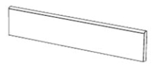 Плинтус Tanduk Batt. Bianco lapp 556713