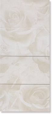 фото Панно CHA. WHITE ROSA C/4 3818 45x100  белый цвет, от Marca Corona (Италия)