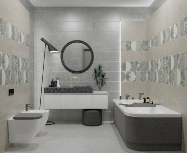 Плитка LUNARIO от Eletto Ceramica (Россия) в интерьере, стиль: кэжуал, модерн, пэчворк, современный