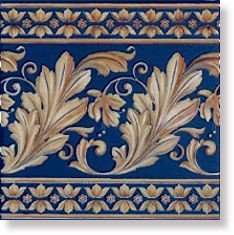 фото 40101-0337 Бордюр Majesty Cobalto 20x20  синий цвет, от APE Ceramica (Испания)