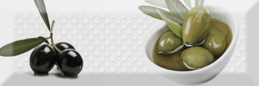 фото Декор Decor Olives Fluor 02 10x30  зеленый цвет, кэжуал, современный, черно-белый стиль от Absolut Keramika (Испания)