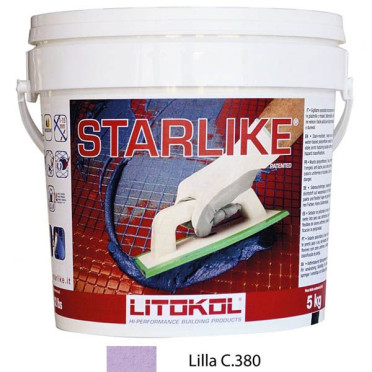 фото Litochrom Starlike C.380 сиреневый (5кг)  сиреневая цвет, от Litokol (Россия)