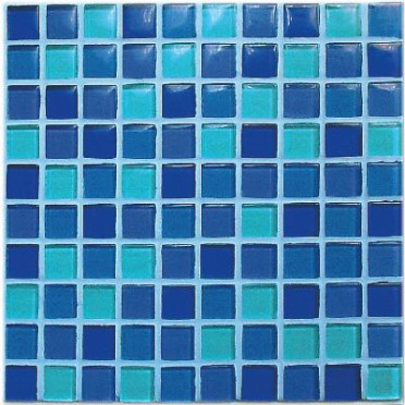 фото Мозаика MF5 Cielo Lucido Mix 2,3*2,3 (Sky Glossy Mix) 30x30  синий цвет, от Vitrex (Италия)