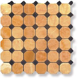 фото Мозаика мрамор Octagon 1  М073+М076-ВР 30.5x30.5 от Natural Mosaic (Китай)