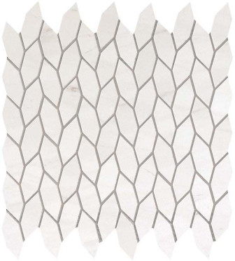 фото Мозаика настенная Marvel Stone Bianco Dolomite Twist (9STD ) 30.5x30.5  белый цвет, классический, романтизм, современный, черно-белый стиль от Atlas Concorde (Италия)