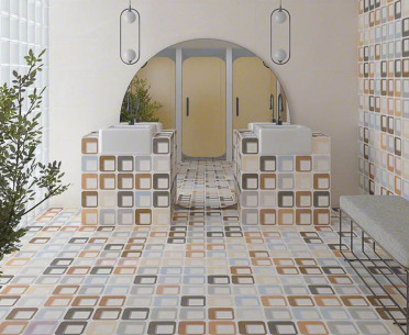 Плитка POP TILE от Vives Ceramica (Испания) в интерьере, стиль: ар деко, классический, современный, черно-белый