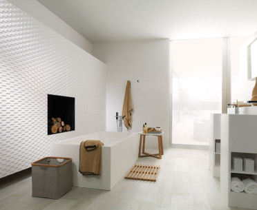Плитка OXO от Porcelanosa (Испания) в интерьере, стиль: классический, современный