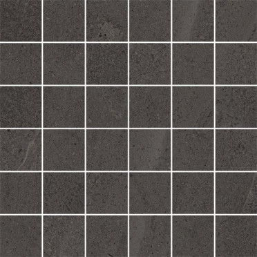 фото Мозаика CONTEMPORA CARBON MOSAICO пат 30x30  черный цвет, классический, лофт, современный, черно-белый стиль от Italon (Россия)