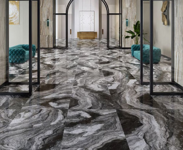 Плитка ОНИЧЕ от Kerama Marazzi (Россия) в интерьере, стиль: классический, милано, современный