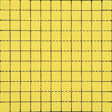 фото Мозаика COLOR PALETTE А-051м матовая (25,8х25,8) 30x30  желтый цвет, классический, современный, черно-белый стиль от Natural Mosaic (Китай)