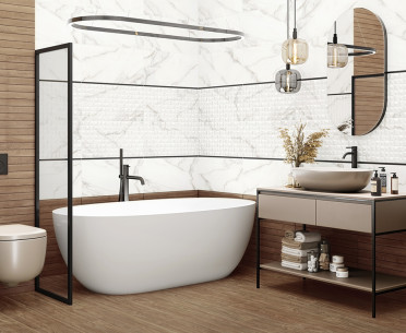 Плитка AUREA от New Trend (Россия) в интерьере, стиль: классический, современный