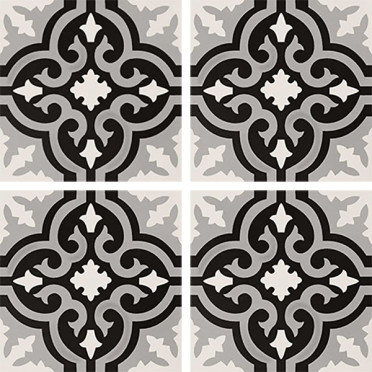 фото Керамогранит DECO ANTHOLOGY ORIGINAL B B&W 20x20  разноцветная цвет, пэчворк, ретро стиль от Elios/Exelle (Италия)