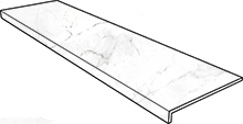 Фронтальная ступень Marble Anti-Slip Rect. Carrara Blanco