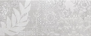 фото Декор Decor Calma 1 Plata 23.5x58  серый цвет, ар деко, модерн, романтизм, современный, черно-белый стиль от Unicer (Испания)