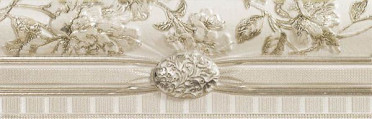 фото Бордюр CEN. HANNOVER DECOR PLATA-PERLA 8x25  бежевый цвет, классический, прованс, романтизм стиль от El Molino (Испания)