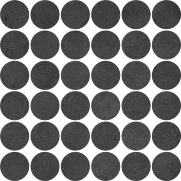 фото Мозаика Boost Expression Carbon Mosaico Circle (AYY0) 32x32  черный цвет, модерн, романтизм, современный стиль от Atlas Concorde (Италия)