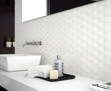 Плитка SOUL от Marazzi Espana (Испания) в интерьере, стиль: черно-белый