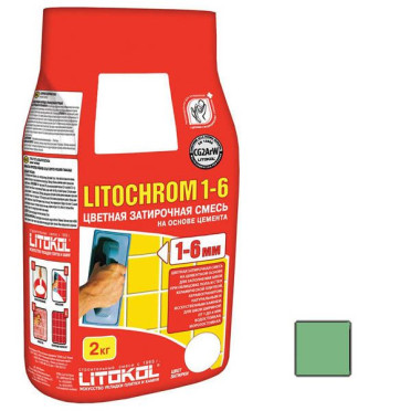 фото Litochrom 1-6 С.330 киви алюм.(2кг.)  зеленый цвет, от Litokol (Россия)