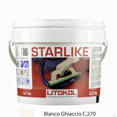 фото Litochrom Starlike C.270 белый (2,5 кг)  белый цвет, от Litokol (Россия)