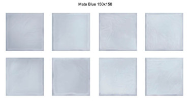 фото Настенная плитка Mate Blue 15x15  голубой цвет, милано, прованс, ретро, романтизм, рустика, средиземноморский стиль от Eletto Ceramica (Россия)