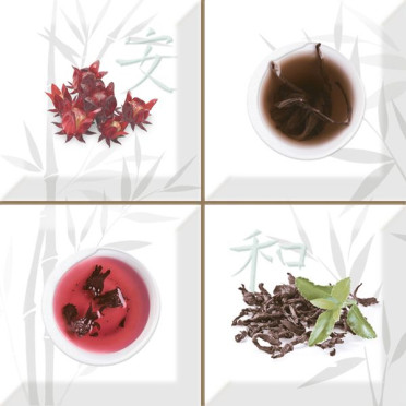 фото Декор (composicion) Set Aroma Fosker S/4 B 10x10  разноцветная цвет, кэжуал, средиземноморский, черно-белый стиль от Absolut Keramika (Испания)