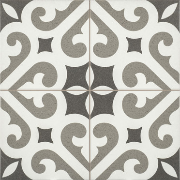 фото Керамогранит VERONA Grey Pre-cut 45x45  серый цвет, пэчворк стиль от Etili Seramik (Турция)
