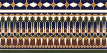 фото Настенная плитка CENEFA Amman 14x28  разноцветная цвет, восточный стиль от Cas Ceramica (Испания)