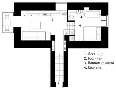 План квартиры после перепланировки